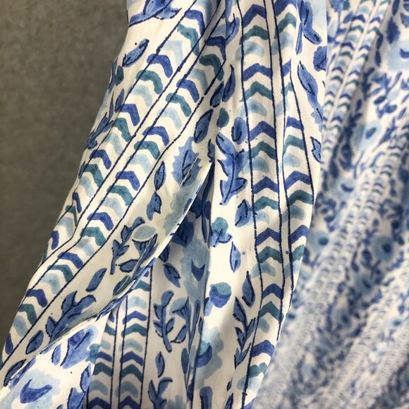 Floral Blue and White Midi Dress - Picture 11 of 11